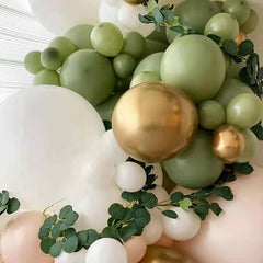 KALOR avocado green balloons used in wedding or baby shower decor
