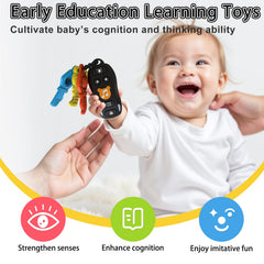 KALUYA Baby Keys Toy soft lights support visual attention during play.