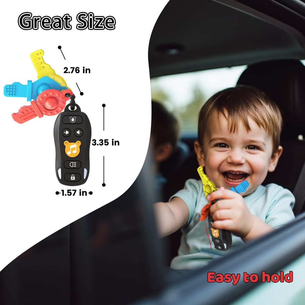 KALUYA Baby Keys Toy is travel-friendly and lightweight for on-the-go play.