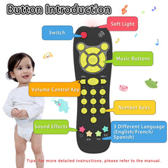 KALUYA remote features lights and music to engage infants