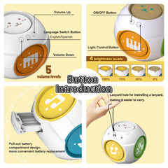 KALUYA baby toy offering music, lights, and animal sounds to spark curiosity.