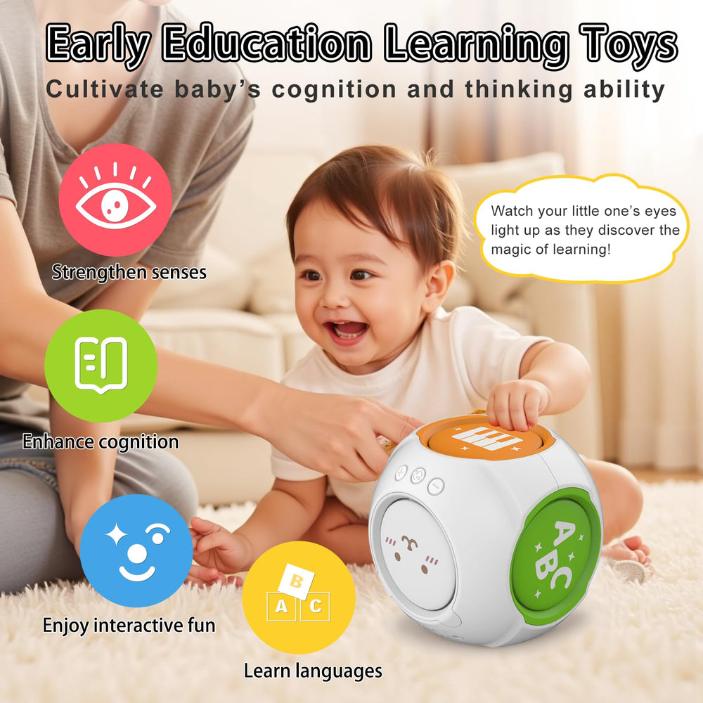 KALUYA BPA-free ABS cube designed for safe play during tummy time or travel.
