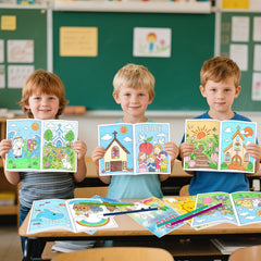 Kalysky Bible coloring book church-themed patterns for faith-based activities.