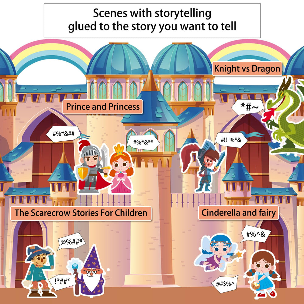 Kalysky dress-up adhesive veneer—reusable backing lets kids rearrange characters.