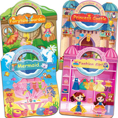 Kalysky dress-up mermaid stickers scene—colorful, reusable decor sparks imaginative storytelling.