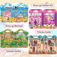 Kalysky dress-up princess castle stickers collection—delightful scenes for tiny hands and imagination.