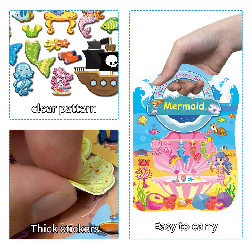 Kalysky dress-up sticker pack close-up—tear-resistant material for durable use.