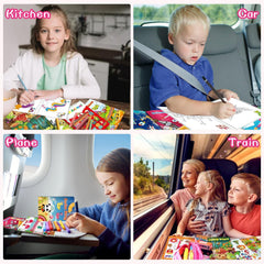 Kalysky mini coloring book vehicle quest aids storytelling and hand-eye coordination