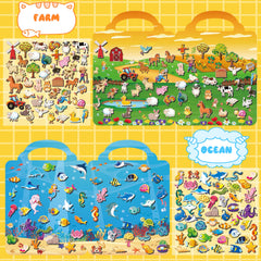 Kalysky Puffy Sticker Books 3D stickers add depth and excitement to play.