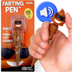 Kamhi World Farting Poop Pen front view highlights playful Easter gag gift appeal