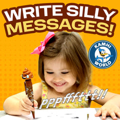 Kamhi World Farting Poop Pen packaging image emphasizes Easter season gift idea