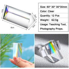 Kanayu 2.5 inch prisms ideal for classrooms, labs, and photo setups.