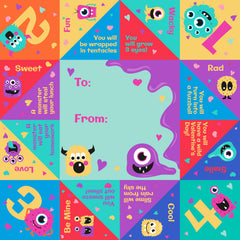 Kangaroo valentines envelopes included for easy gifting