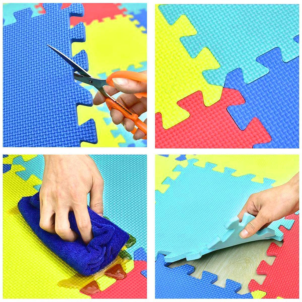 Kangler Kids Puzzle Play Mats colorful design engages kids with bright colors