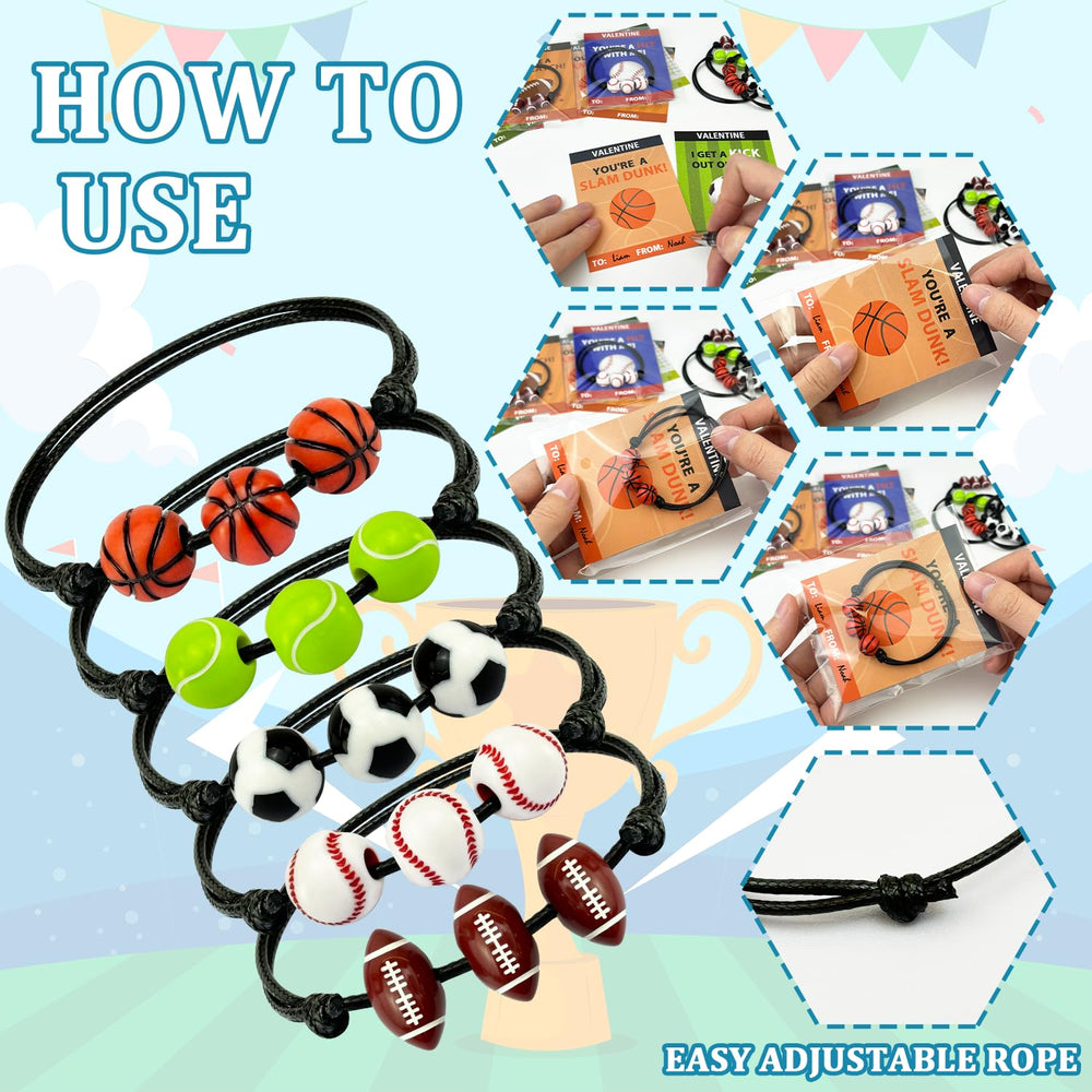 Kannove adjustable bracelets for kids, comfortable wear for sports-loving children