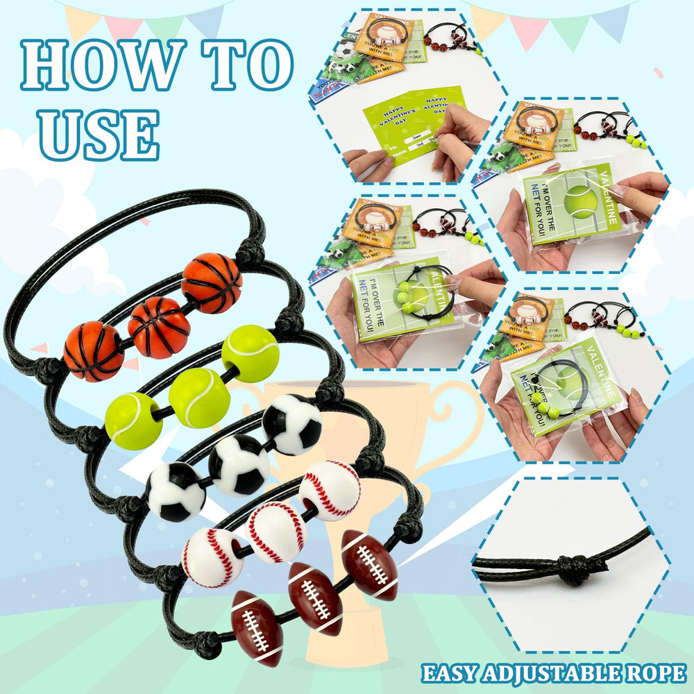 Kannove basketball-pattern bracelet ideal for kids' classroom swaps