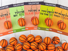 Kannove basketball stress-ball keychain, ideal for classroom exchanges