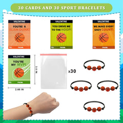 Kannove valentines bracelet cards for kids, ideal for personal messages