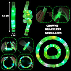Kannove St Patrick's glow crowns create playful headpieces for events.