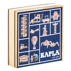KAPLA wooden construction set image showing 100 pieces for open-ended creative play