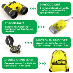 Kaqinu Explorer Kit compass helps kids navigate and learn basic map skills outdoors