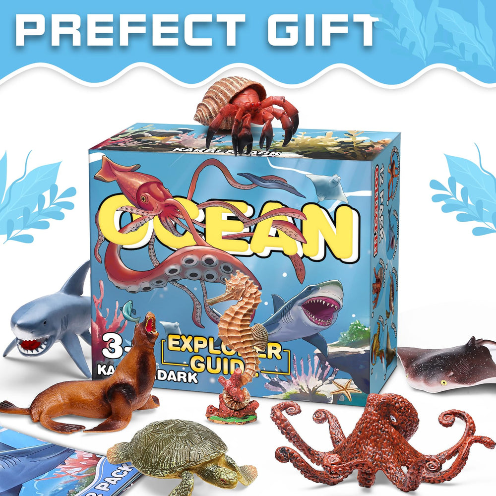 KarberDark octopus figure, versatile for storytelling and fine motor skills.