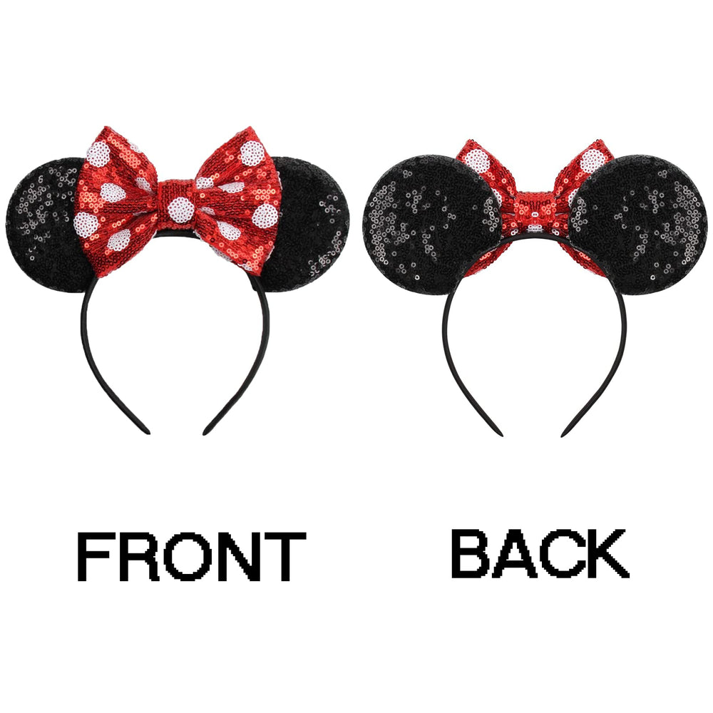 Close-up of KARETT Mouse Ears showing sparkling details and comfortable fit.