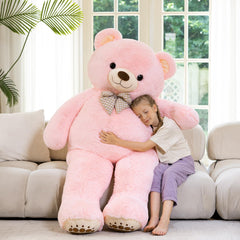 Karister 6ft teddy invites warm scenes in photos and celebrations