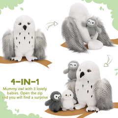 Karister owl plush baby-owl-a invites imaginative play with a cuddly storytelling partner.