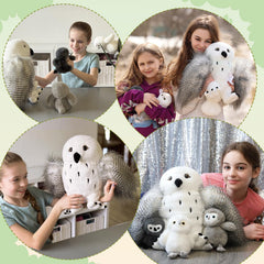 Karister owl plush baby-owl-c encourages sharing and family-themed pretend adventures.