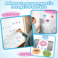KASFALCI color-coded vowels and consonants help kids distinguish letters easily.
