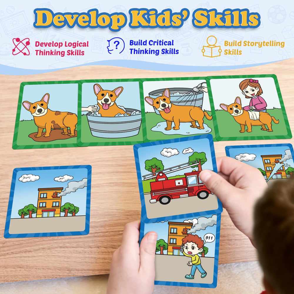 Kasfalci Sequencing Cards provide 12 stories for varied storytelling practice.