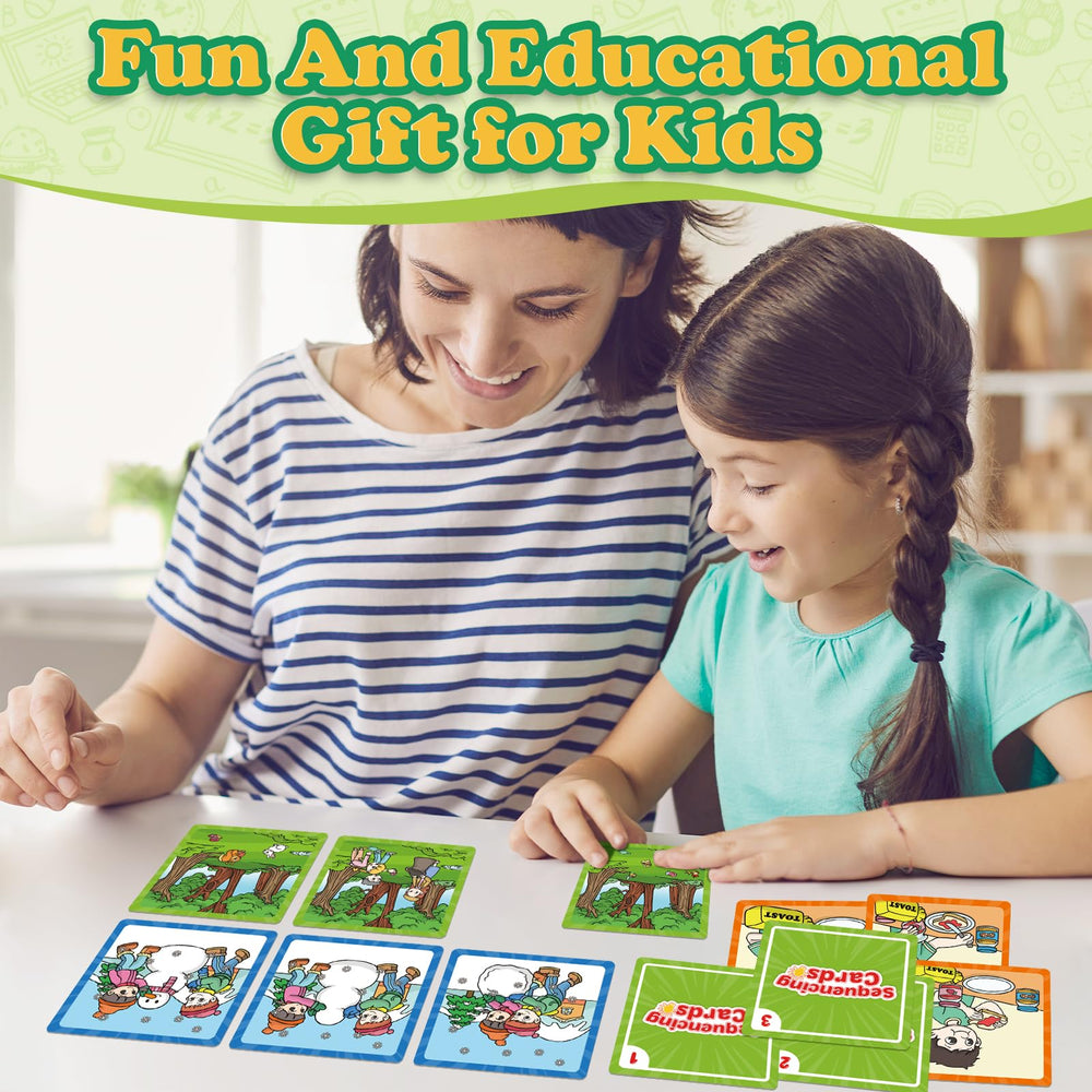 KASFALCI sequencing cards foster social skills through collaborative story building.