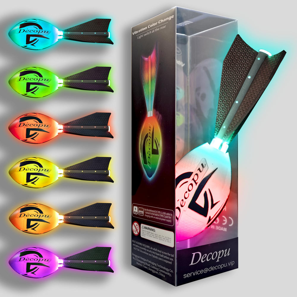 KASTUMBGA glow football in dark provides high visibility for backyard games