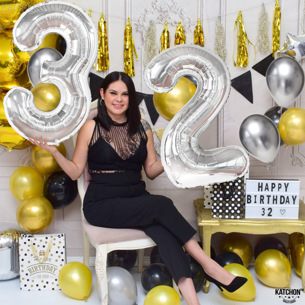 KatchOn 32nd birthday decoration balloon suitable for events