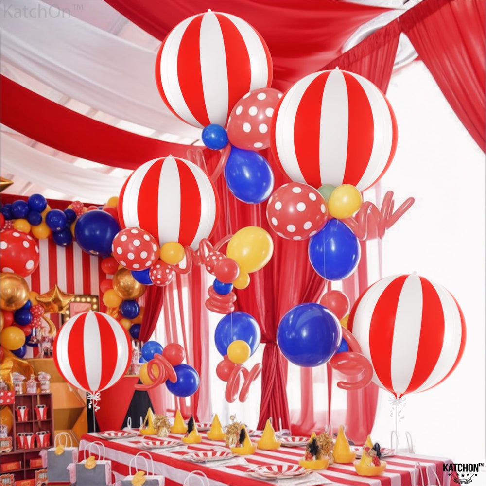 KatchOn circus theme party balloon arrangement for retro vibes