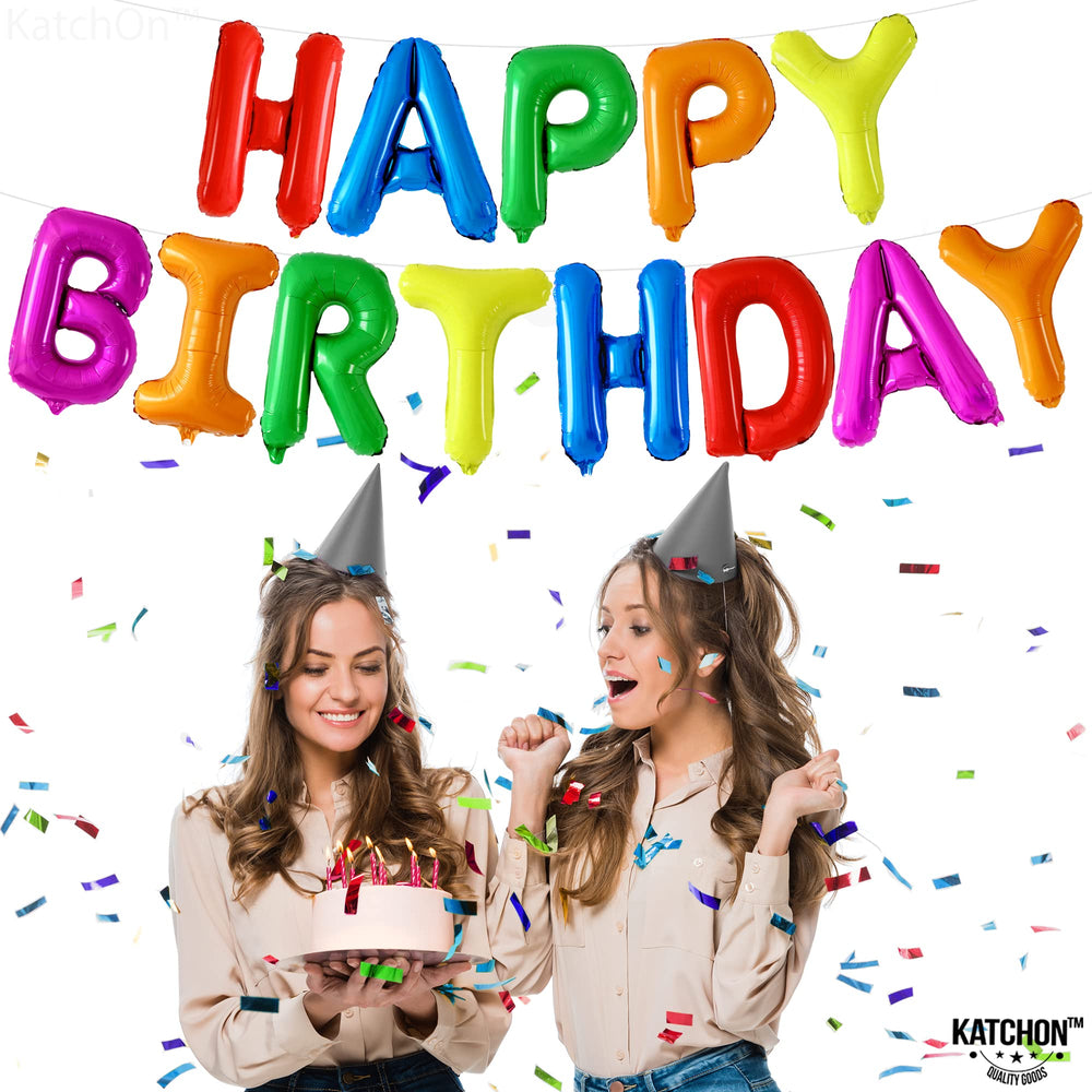 KatchOn durable Grade-A foil balloons, reusable decor for multiple parties.
