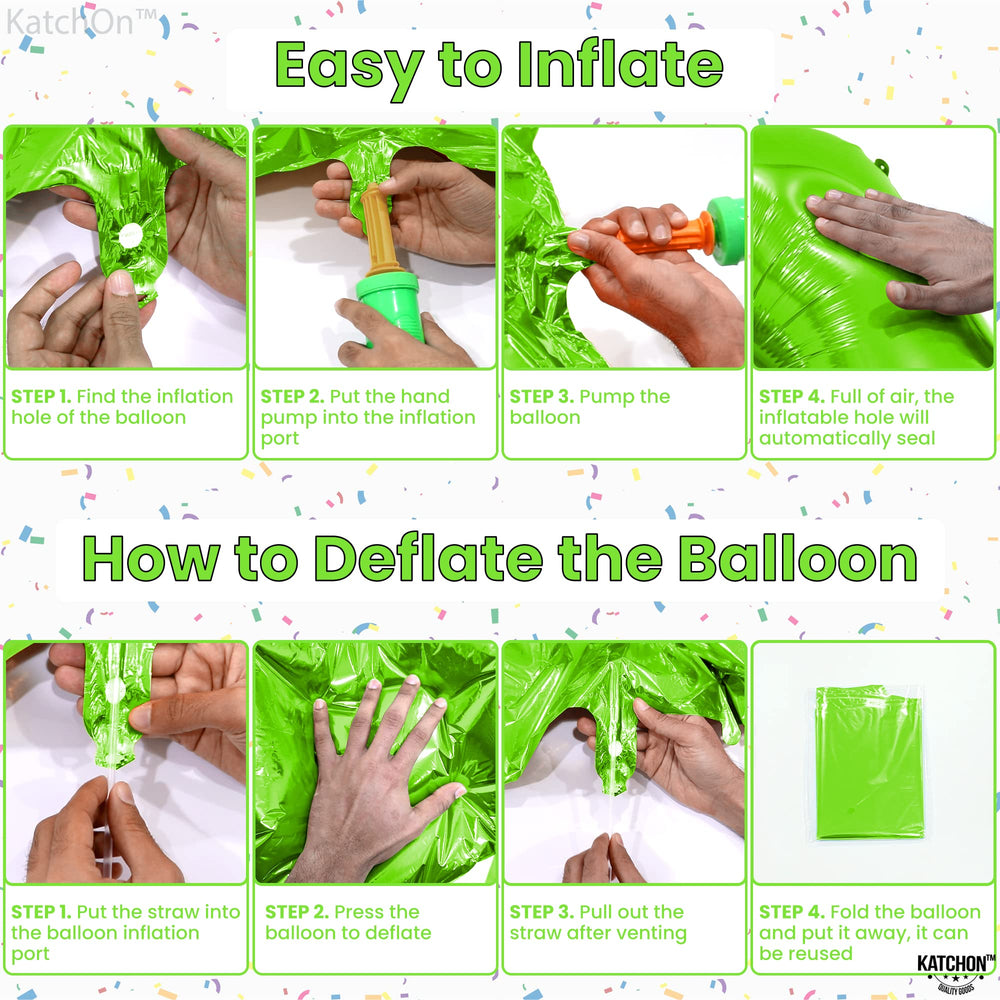 KatchOn foil balloon made of Grade-A material for durable, reusable decor.