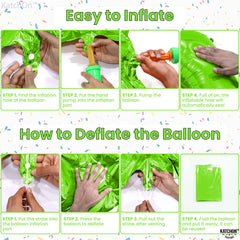 KatchOn foil balloon made of Grade-A material for durable, reusable decor.