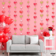 KatchOn galentines banner heart decor for party photos.
