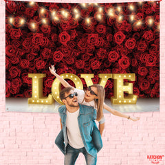 KatchOn large valentines backdrop suits entryways and photo walls