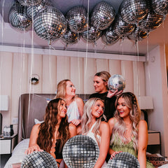 KatchOn retro-inspired disco ball decor for 70s and 80s themes.