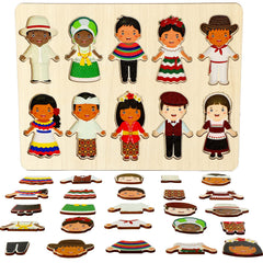 Kathfly wooden dress-up dolls body piece enabling varied outfits and role-play