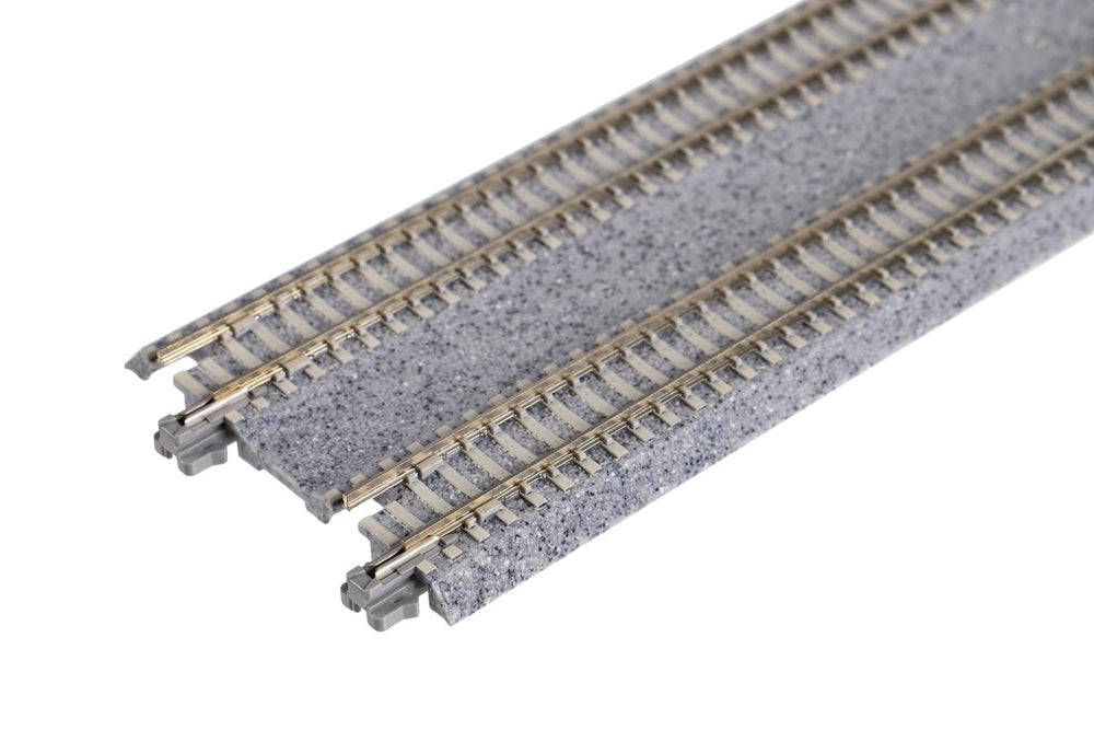 Kato UNITRACK double-track straight section highlights modern straight run