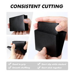 Katomula black MTG sleeves protect from dust and moisture for card storage