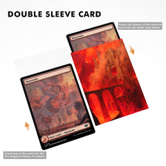 Katomula double-sleeve setup demonstrating enhanced card protection