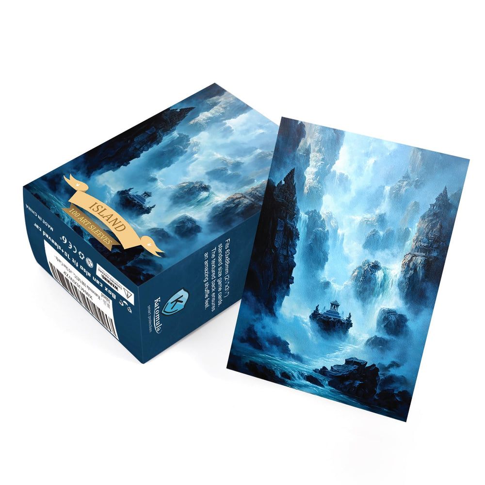 Katomula island artwork sleeve storage box with sleeves