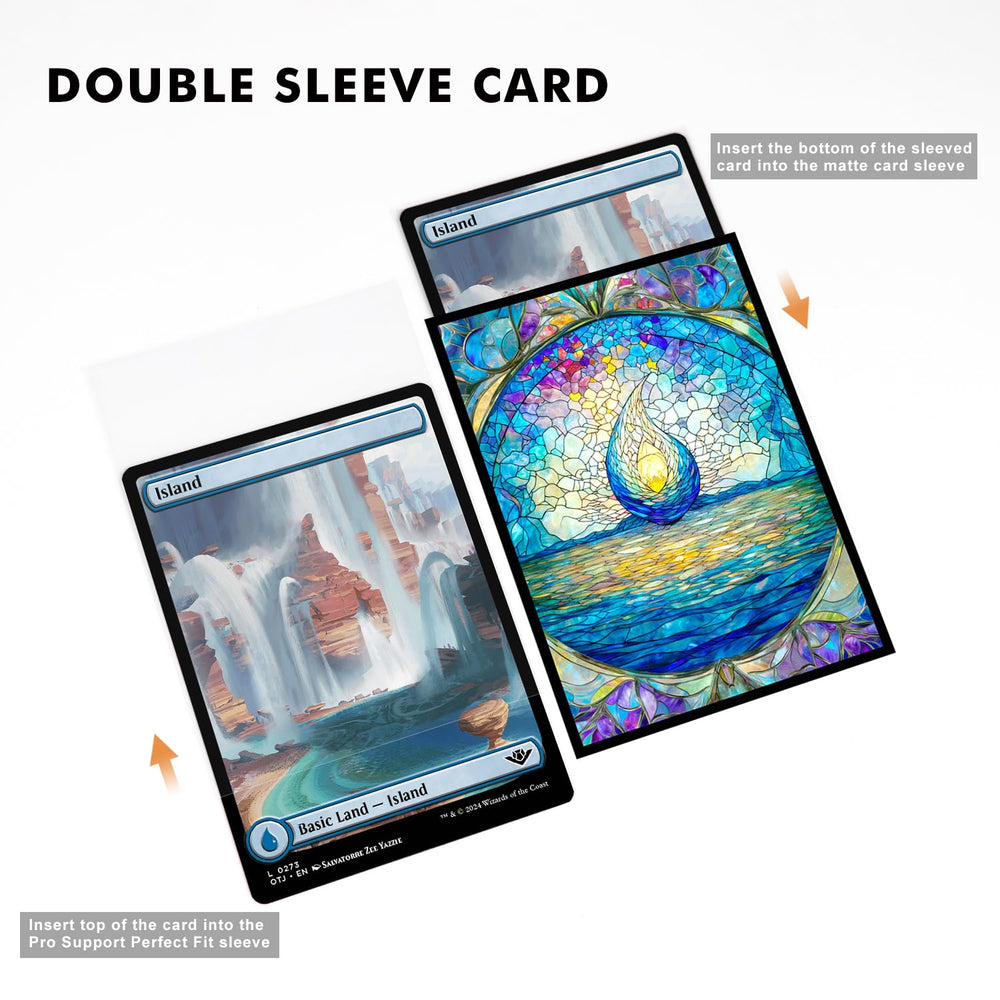 Katomula Island textured back sleeves deliver a matte finish for smoother shuffling