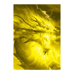 Katomula Lightning Yellow Dragon sleeves box for organized storage of 100 sleeves.