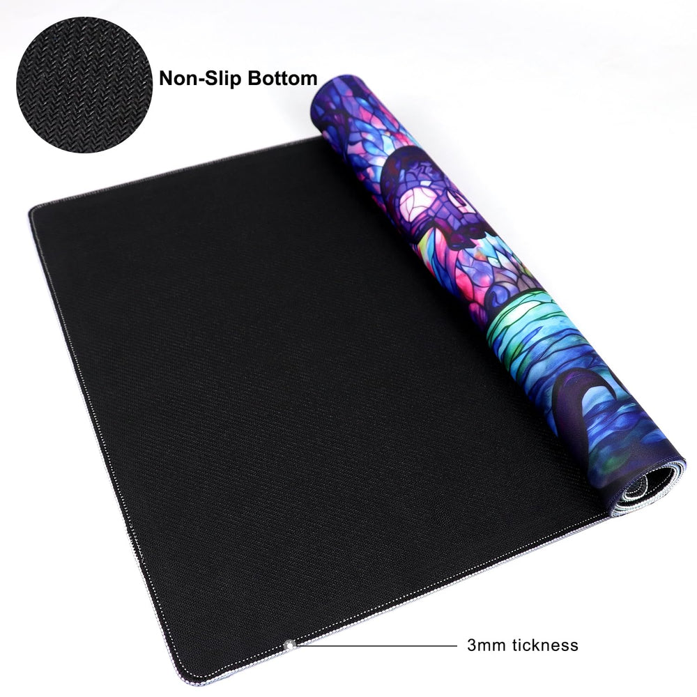 Katomula MTG Playmat measures 24x14 inches for ample play area.